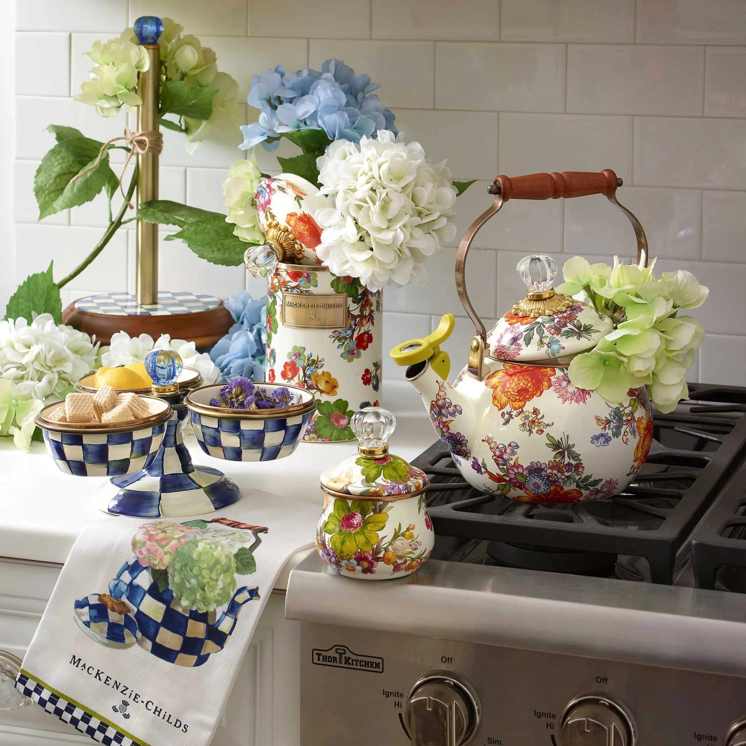 Flower Market Whistling Tea Kettle|MacKenzie-Childs Outlet