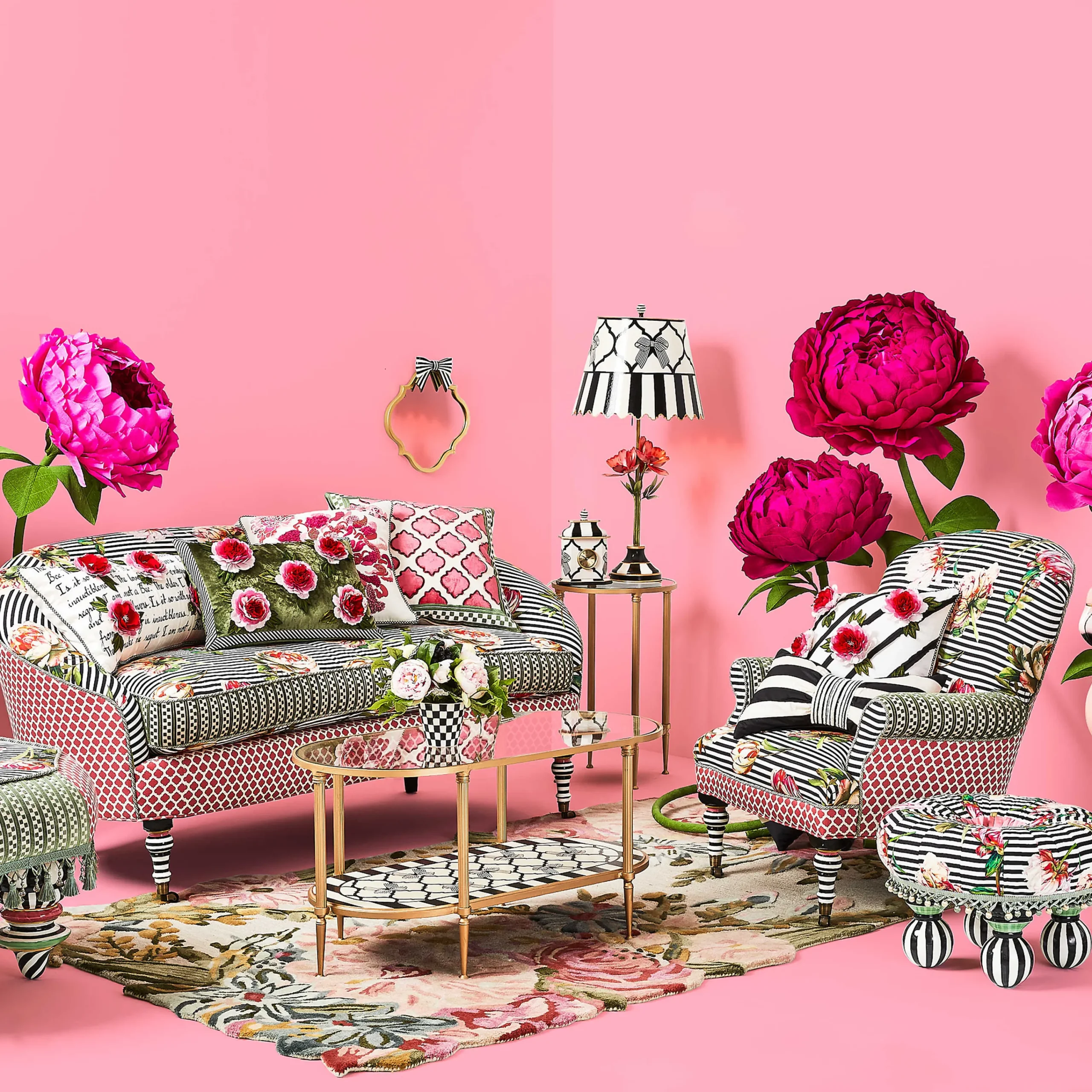 Flower Show Loveseat|MacKenzie-Childs