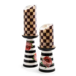 Flower Show Pillar Candle Holders - Set Of 2|MacKenzie-Childs