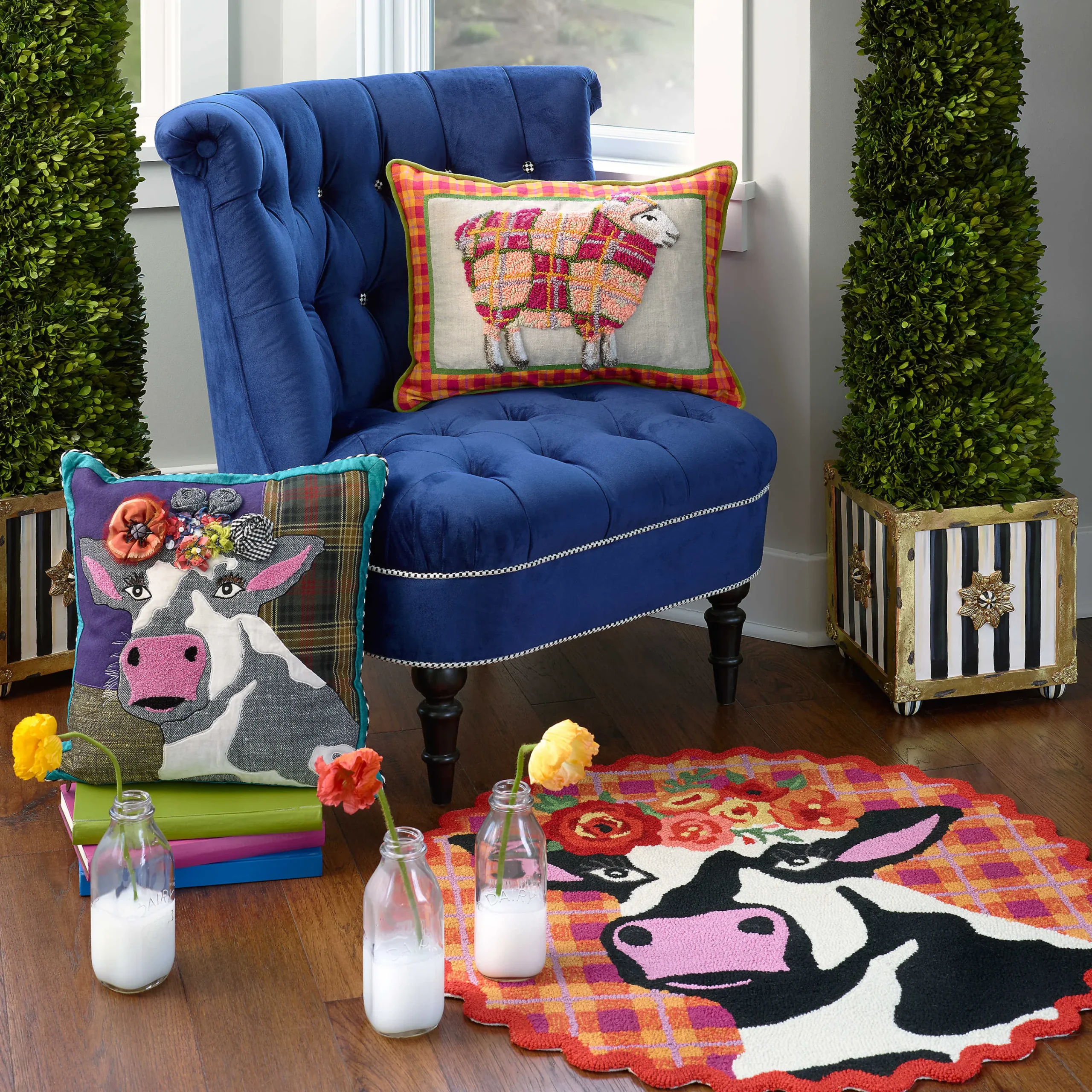 Frida Cowlo Pillow|MacKenzie-Childs Sale