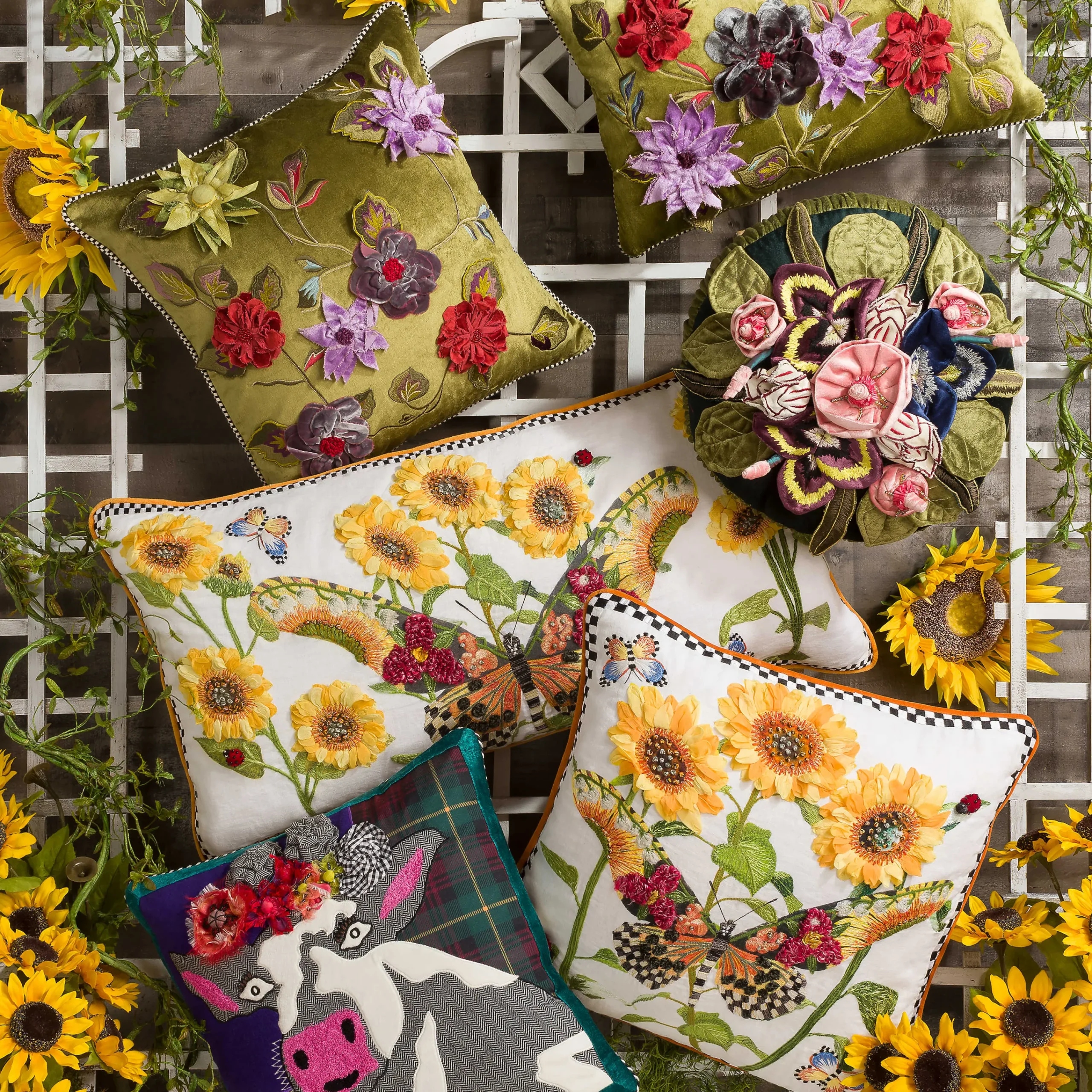 Frida Cowlo Pillow|MacKenzie-Childs Sale