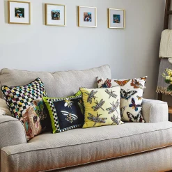 Frog And Bee Lumbar Pillow|MacKenzie-Childs Clearance