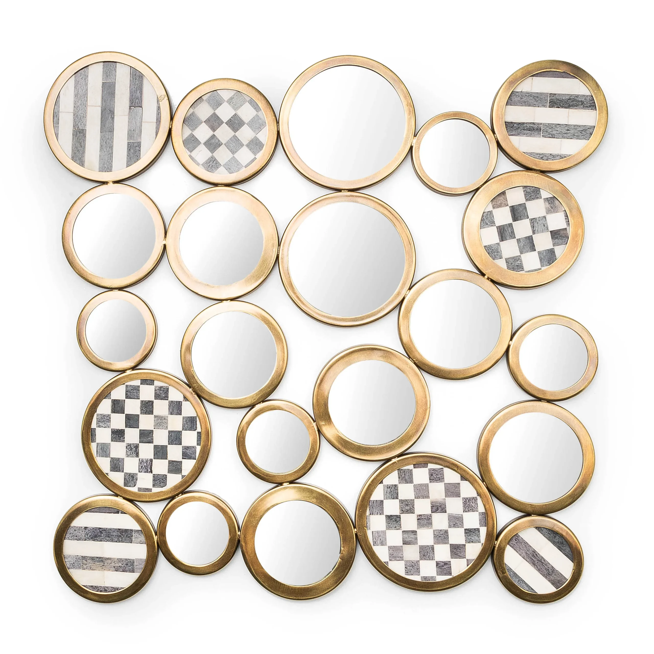 Golden Rings Wall Mirror|MacKenzie-Childs New