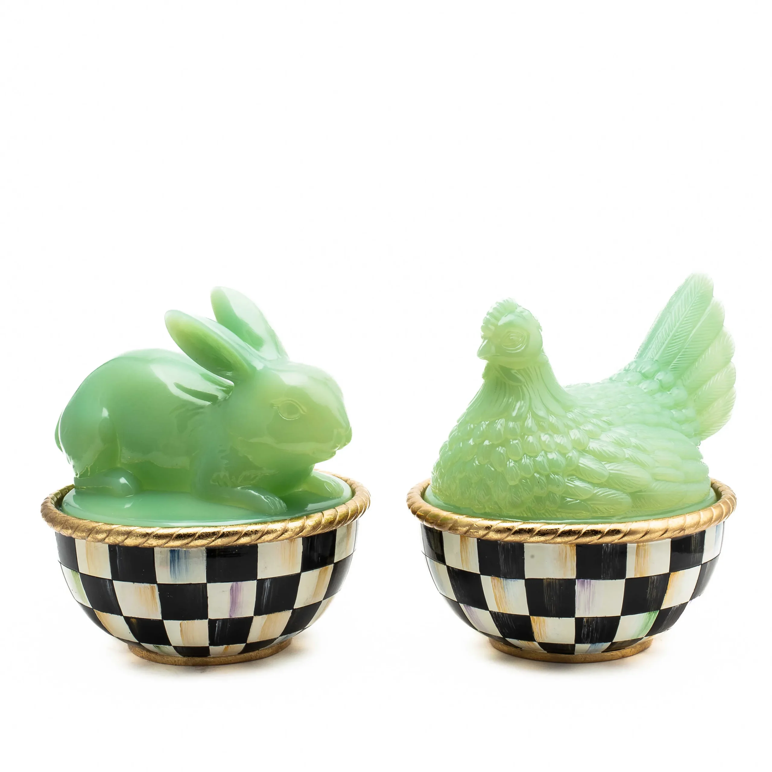 Green Chicken Lidded Container|MacKenzie-Childs Sale