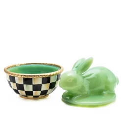 Green Rabbit Lidded Container|MacKenzie-Childs Outlet
