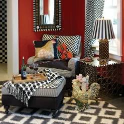 Houndstooth Throw - Black & Ivory|MacKenzie-Childs Hot