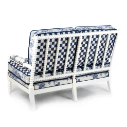 Indigo Villa Outdoor Loveseat|MacKenzie-Childs Best