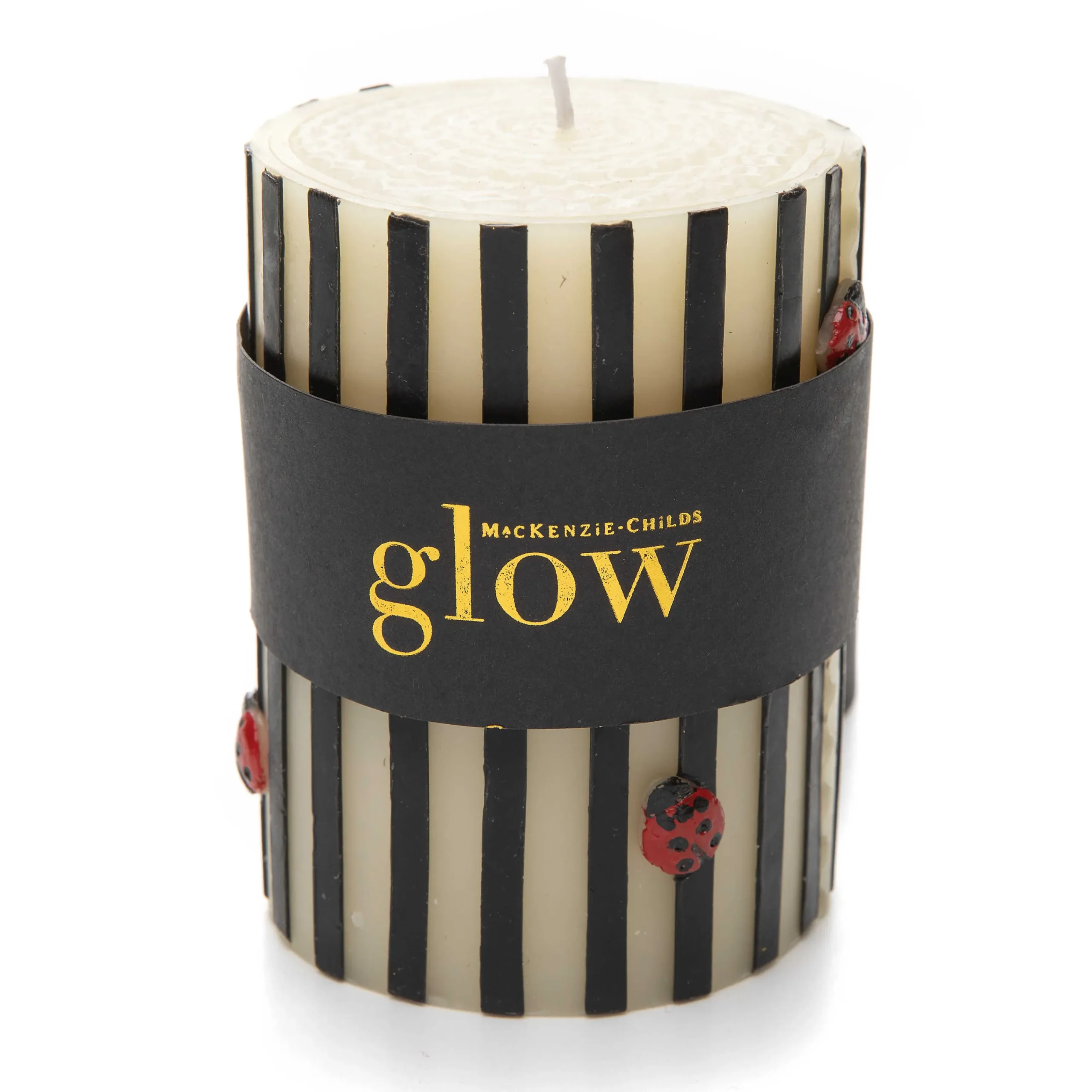 Ladybug Pillar Candle - 4"|MacKenzie-Childs