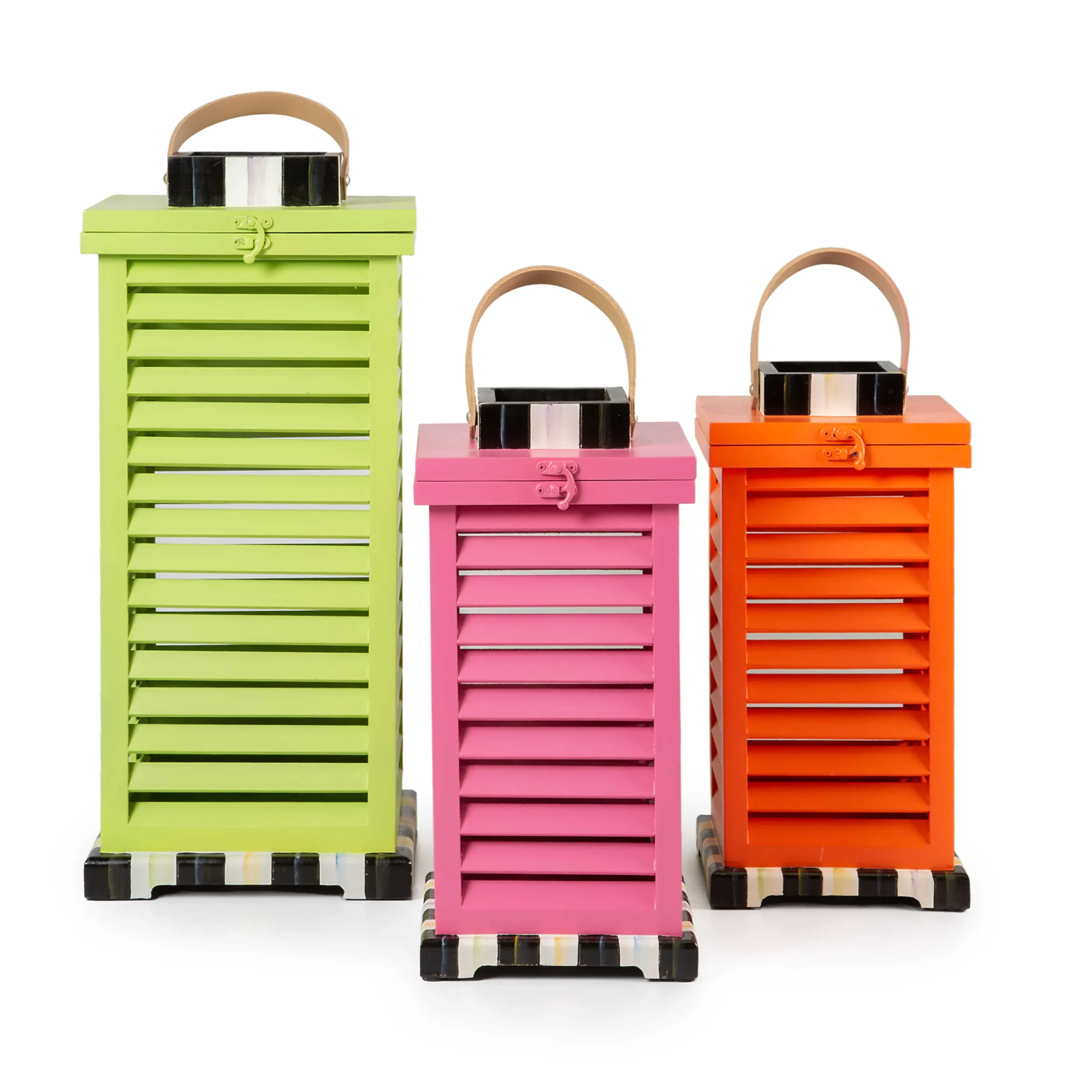 Large Shutter Lantern - Green|MacKenzie-Childs New