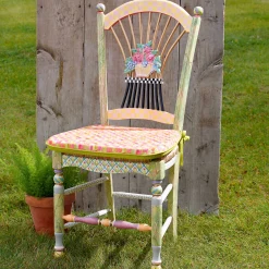 Light Flower Basket Side Chair|MacKenzie-Childs New