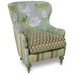 Lily Pond Wing Chair|MacKenzie-Childs Hot