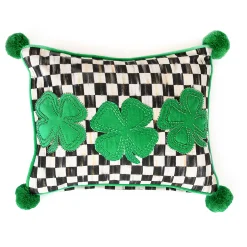 Lucky Clover Lumbar Pillow|MacKenzie-Childs Outlet