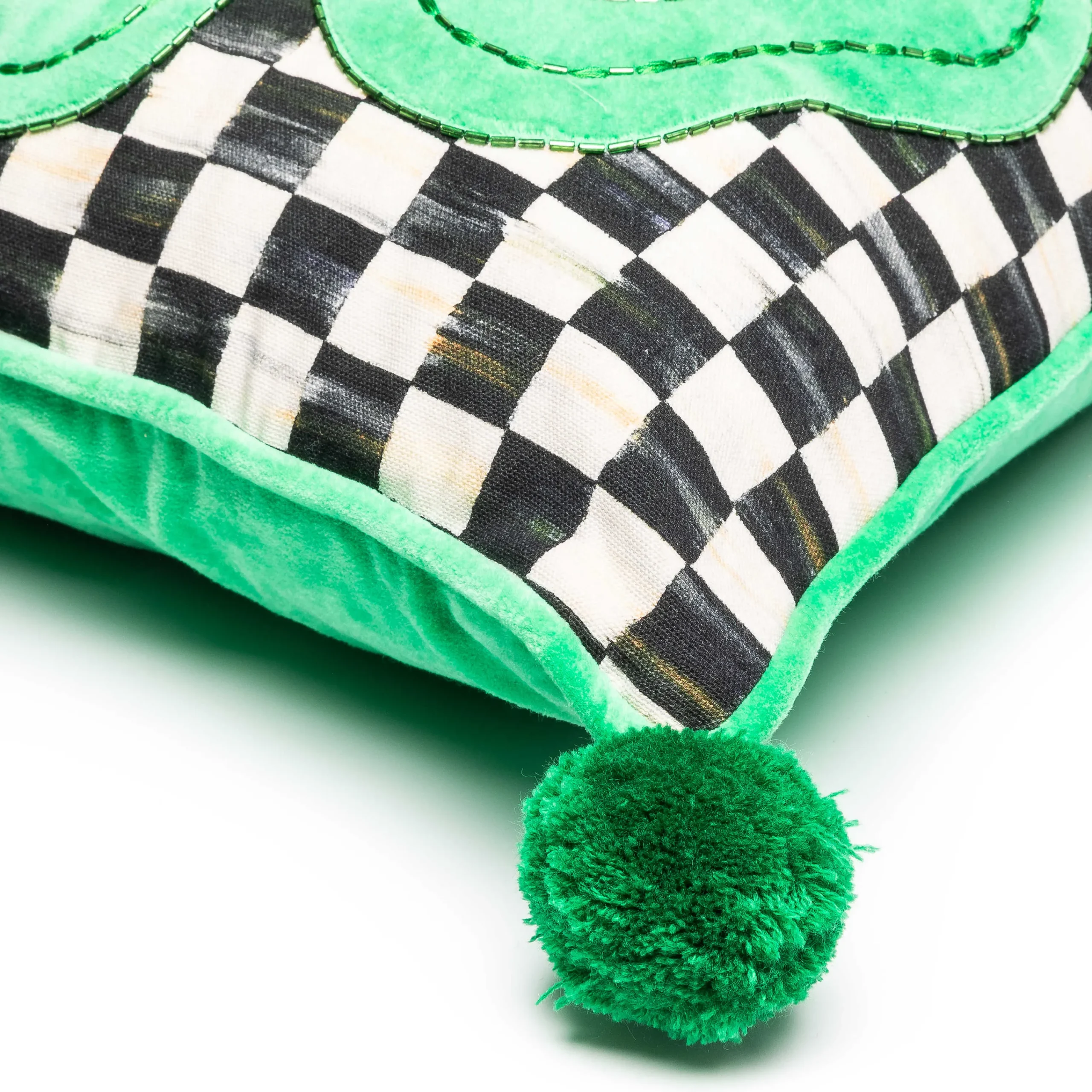Lucky Clover Pillow|MacKenzie-Childs Discount