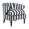 Marquee Accent Chair - Chenille Navy Stripe|MacKenzie-Childs Best