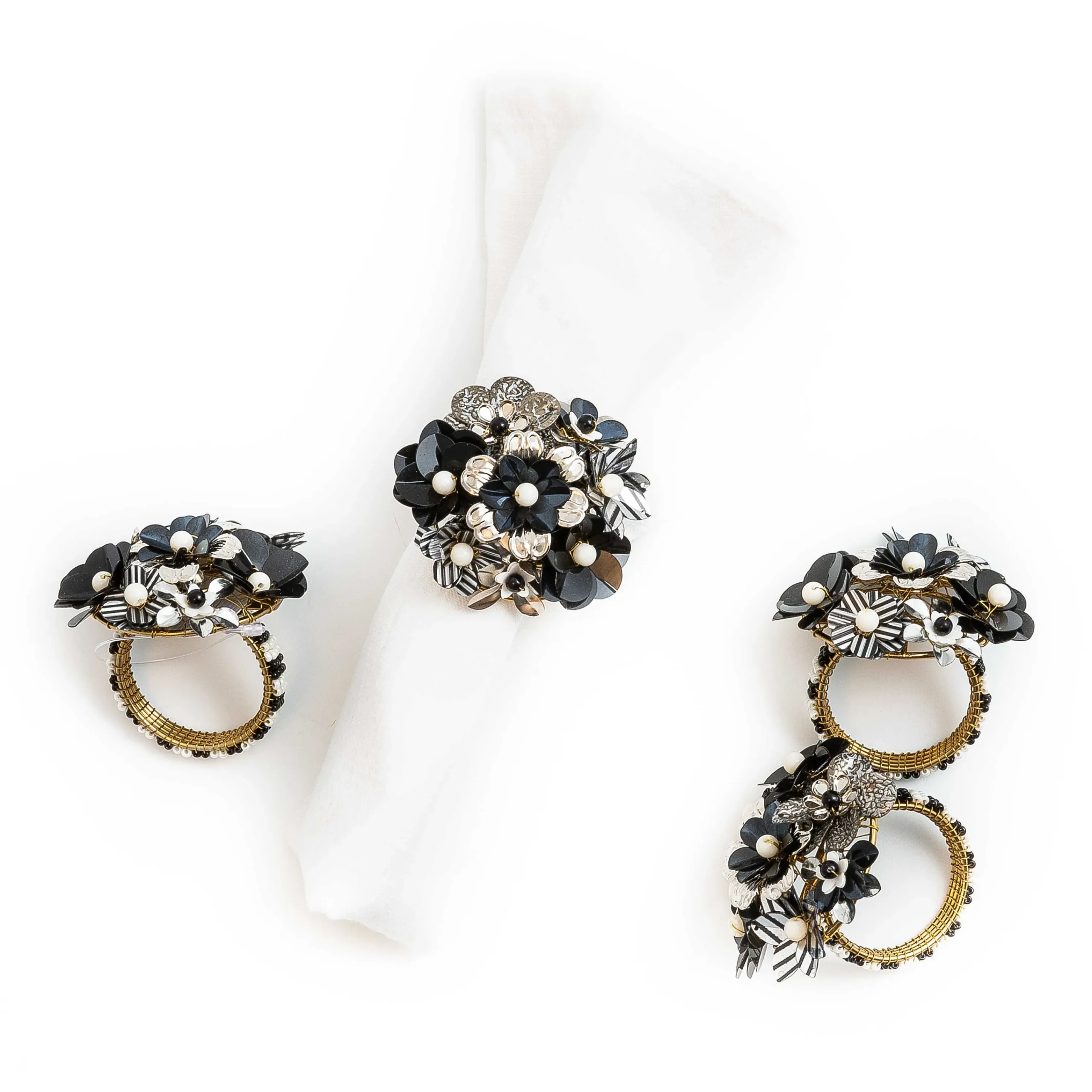 Marquee Napkin Rings - Set Of 4|MacKenzie-Childs Discount