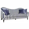 Marquee Sofa - Chenille Navy Stripe|MacKenzie-Childs New