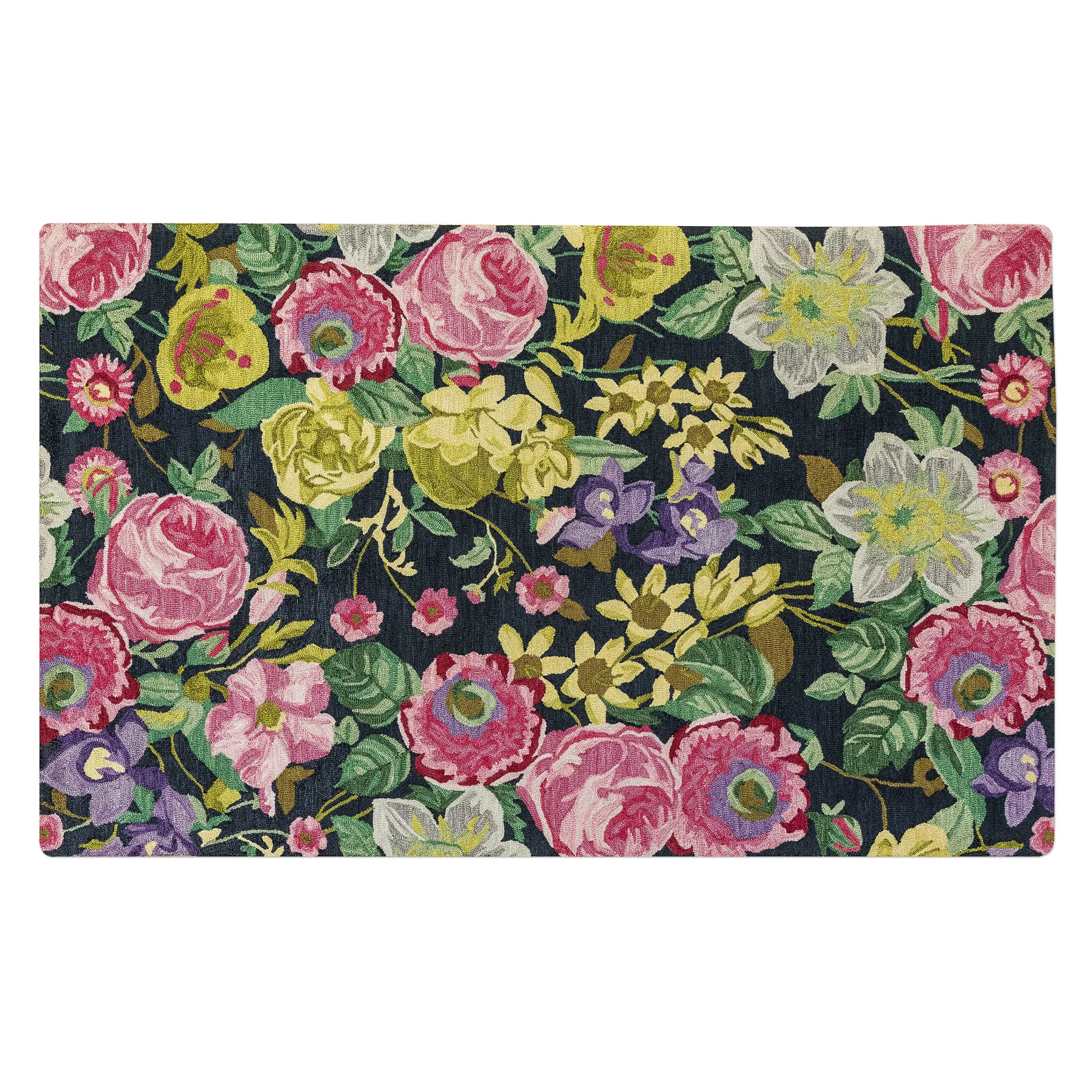 Midnight Floral Rug - 5' X 8'|MacKenzie-Childs Online