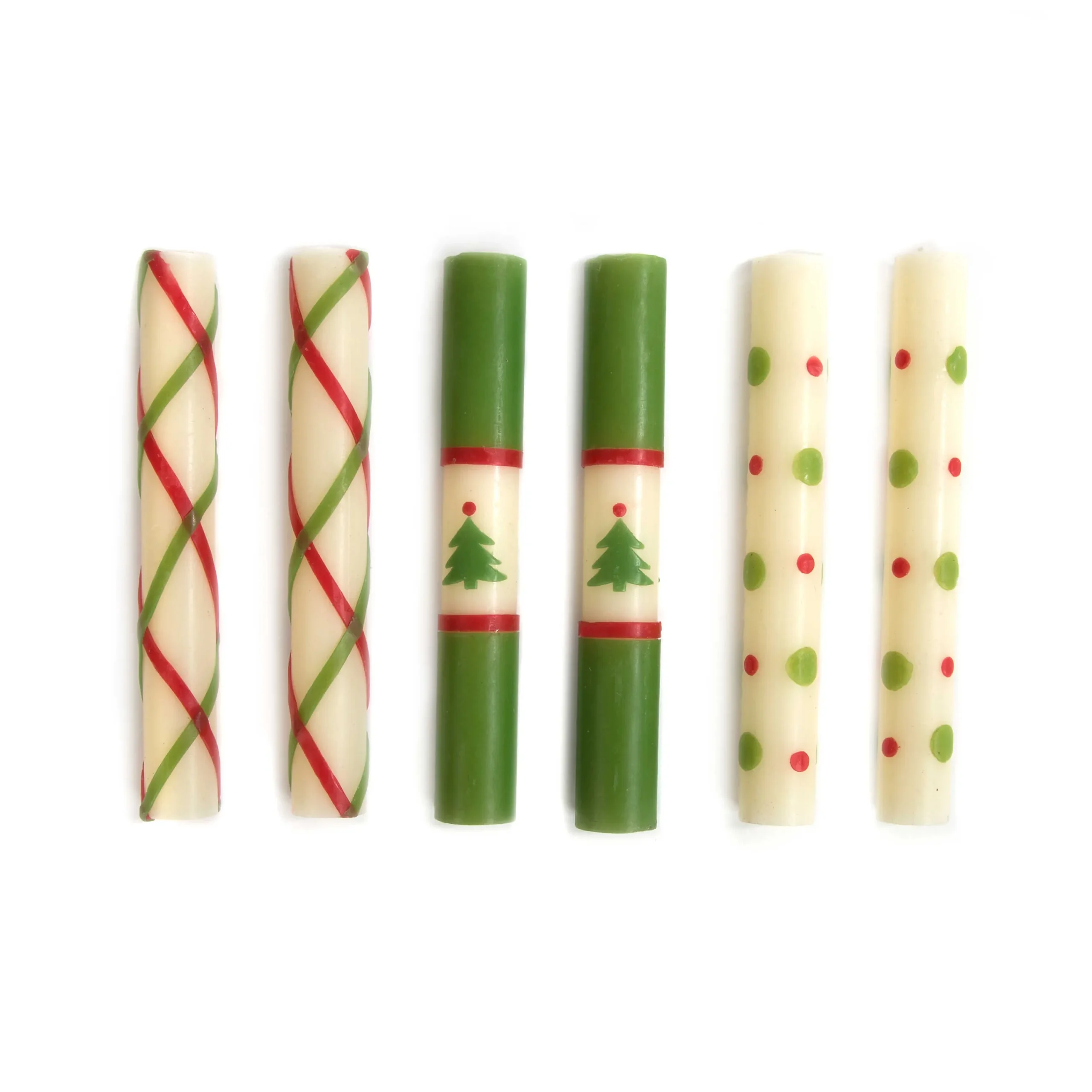 Mini Dinner Candles - Noel - Set Of 6|MacKenzie-Childs Sale