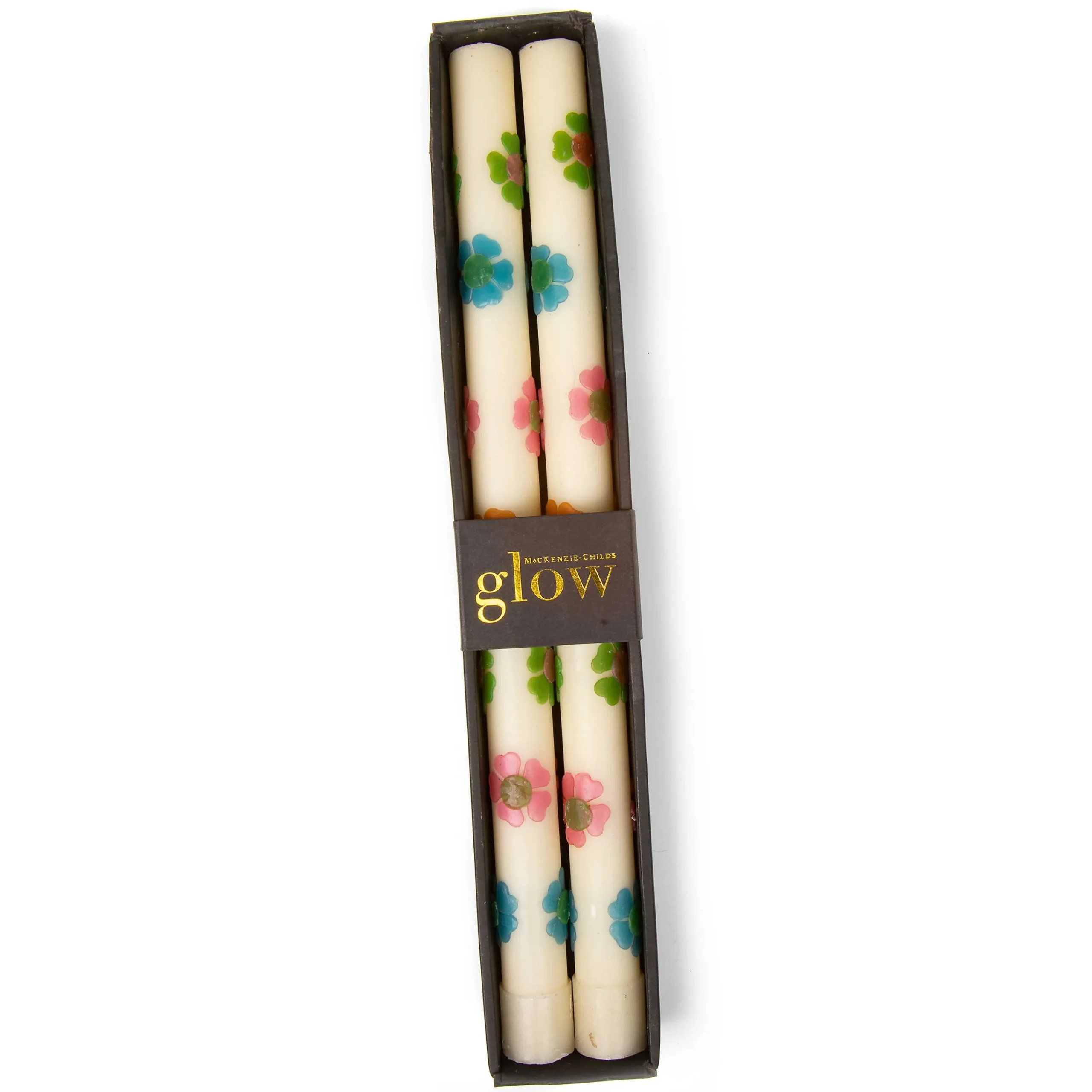 Mod Flower Dinner Candles – Pastel – Set Of 2|MacKenzie-Childs Outlet
