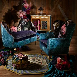 Moonlight Garden Off The Record Wing Chair|MacKenzie-Childs