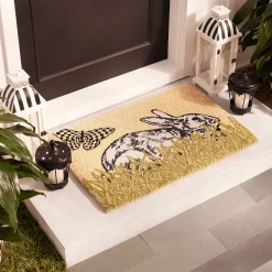 Nesting Bunny Entrance Mat|MacKenzie-Childs Discount