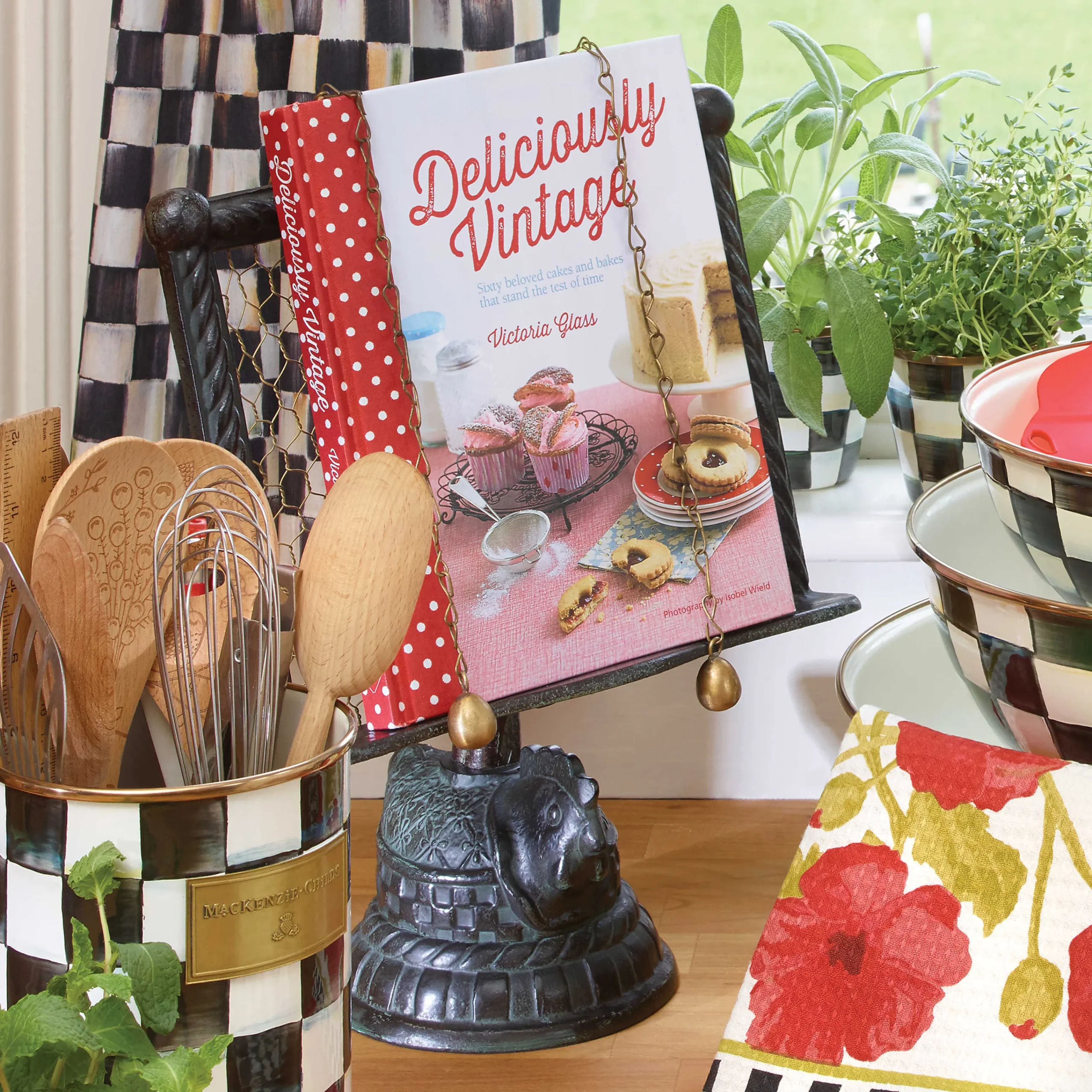Nesting Chicken Cookbook Stand|MacKenzie-Childs Clearance