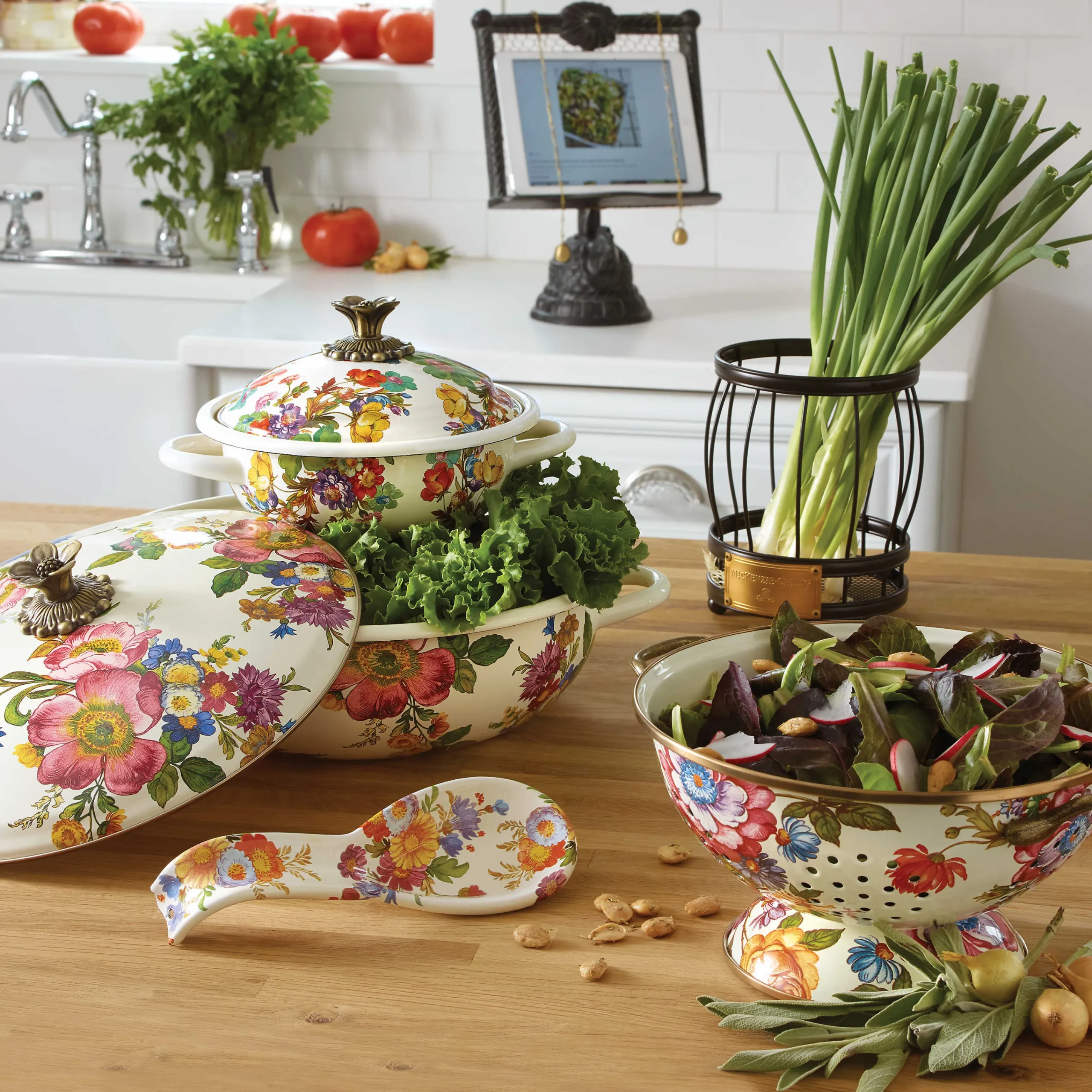 Nesting Chicken Cookbook Stand|MacKenzie-Childs Clearance