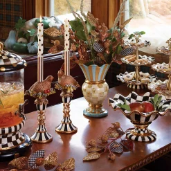 Parchment Check Great Vase|MacKenzie-Childs Best