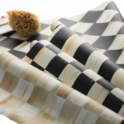 Parchment Check Wallpaper|MacKenzie-Childs Best