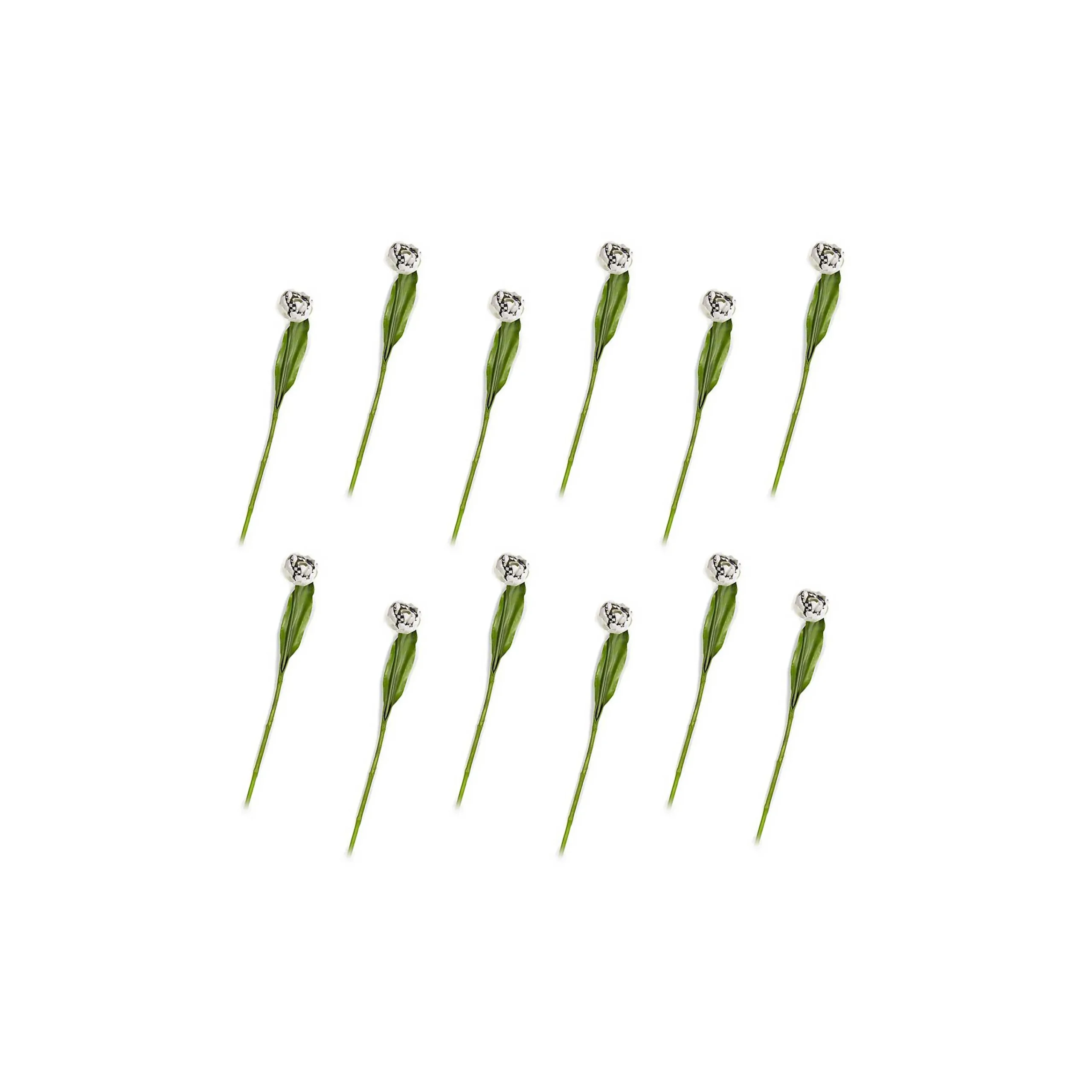 Parrot Tulip Bouquet - Ivory - Set Of 12|MacKenzie-Childs