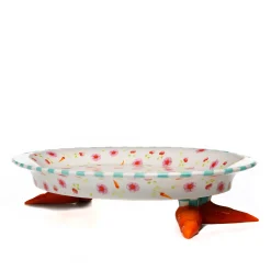 Patience Brewster Carrot Footed Hors D'Oeuvre Plate|MacKenzie-Childs Outlet