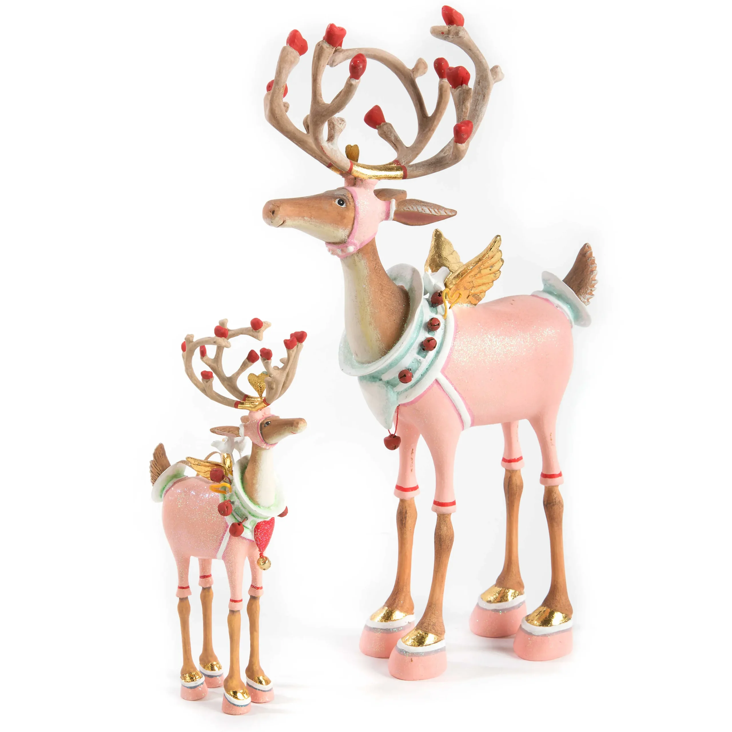 Patience Brewster Dash Away Cupid Reindeer Figure|MacKenzie-Childs Clearance