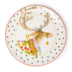 Patience Brewster Dash Away Dessert Plates - Set Of 4|MacKenzie-Childs Online
