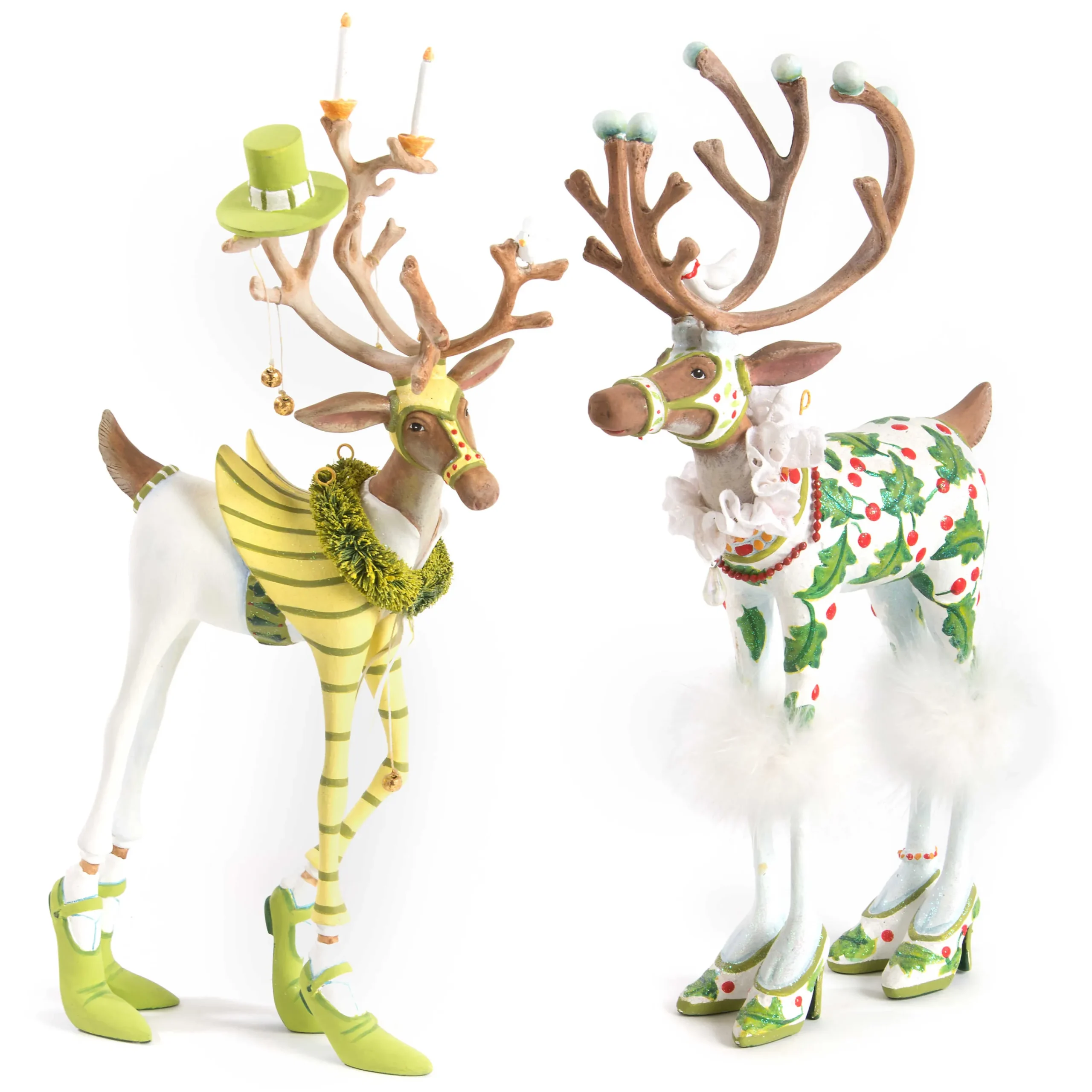 Patience Brewster Dash Away Prancer Reindeer Figure|MacKenzie-Childs Best