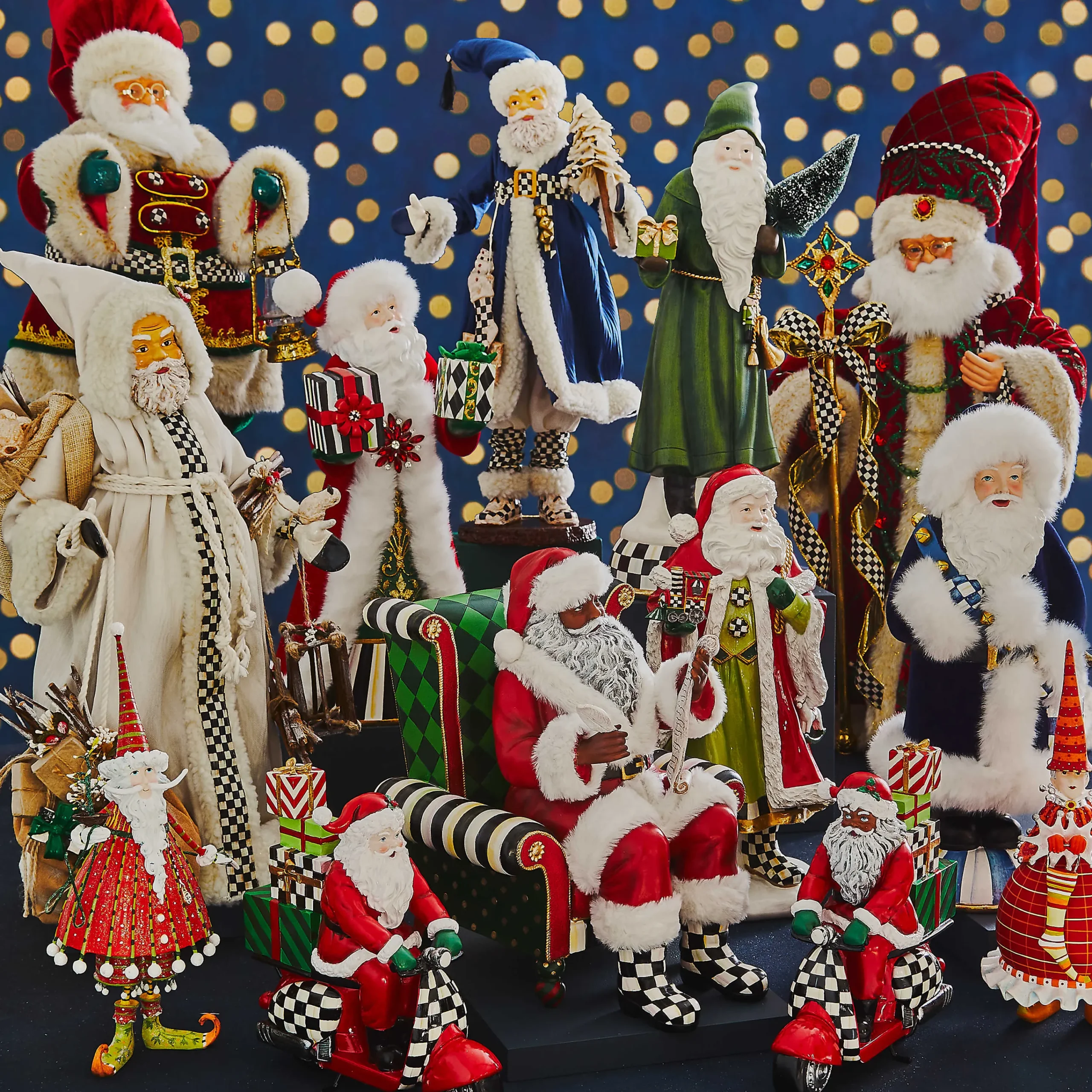 Patience Brewster Dash Away Red Mrs. Santa Figure|MacKenzie-Childs New