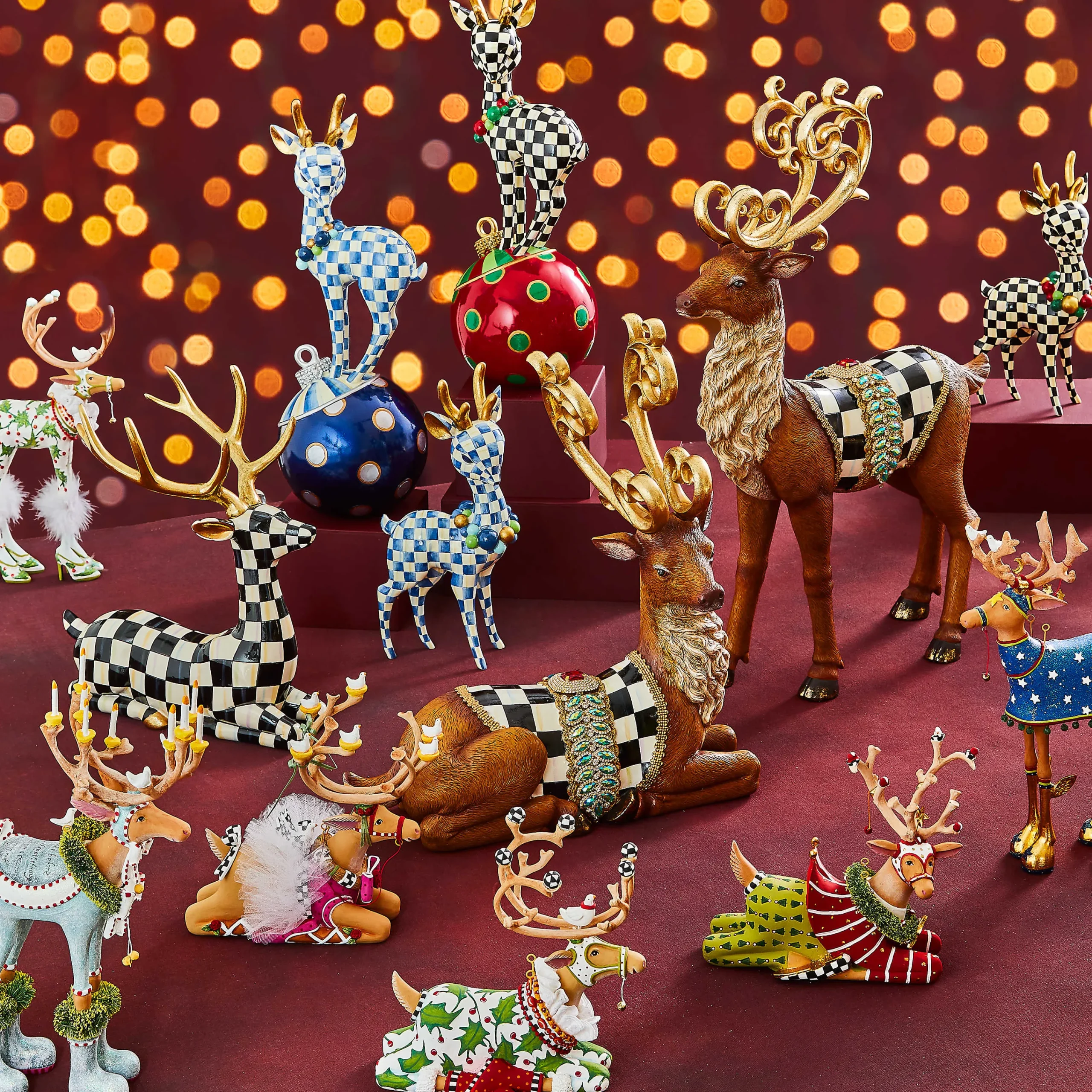 Patience Brewster Dash Away Comet Reindeer Figure|MacKenzie-Childs Best