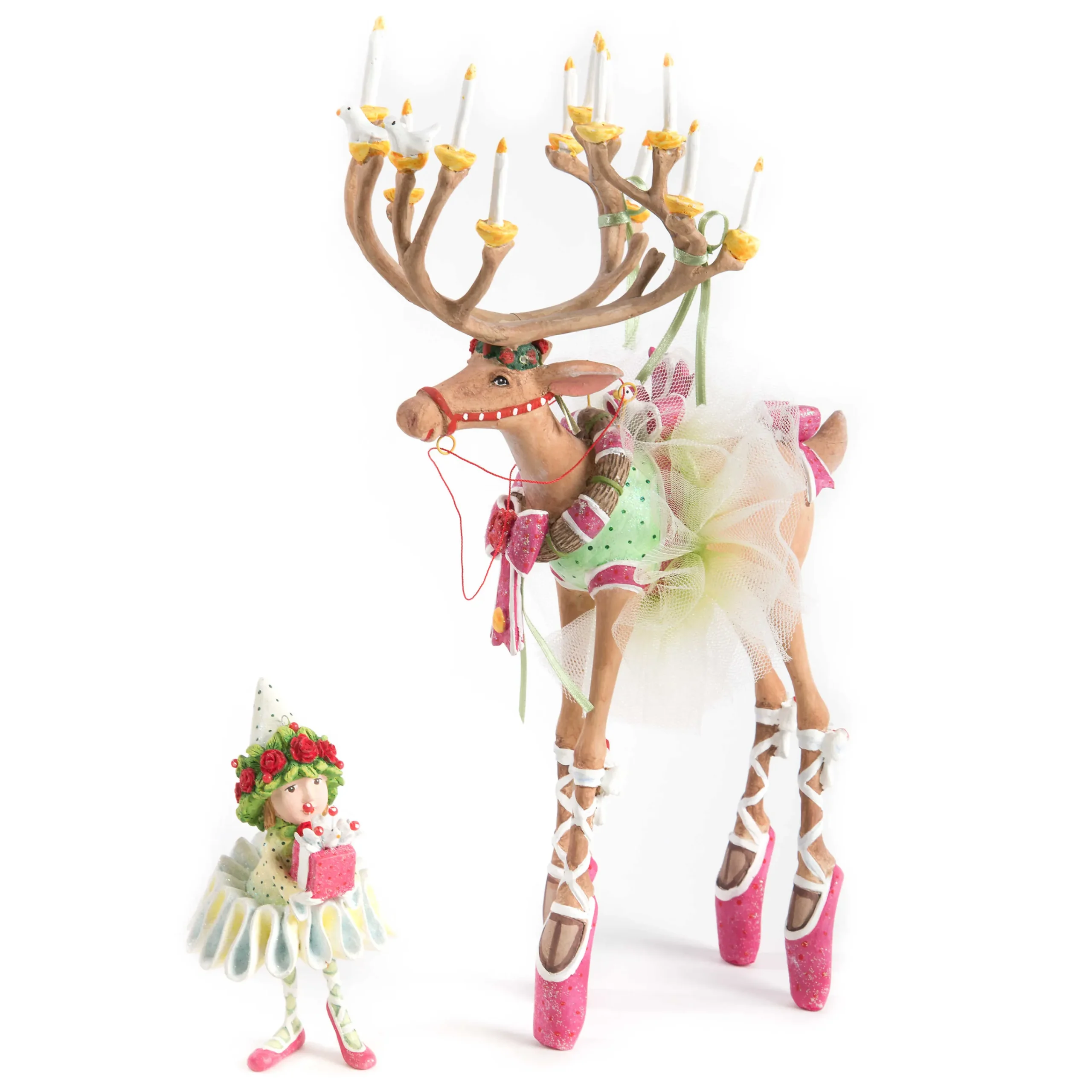 Patience Brewster Dash Away Dancer Reindeer Figure|MacKenzie-Childs Best