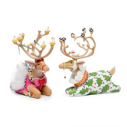 Patience Brewster Dash Away Sitting Vixen Reindeer Figure|MacKenzie-Childs New