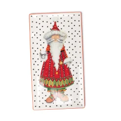Patience Brewster Dash Away Santa Platter|MacKenzie-Childs Discount