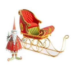 Patience Brewster Dash Away Dashing Santa Figure|MacKenzie-Childs Online