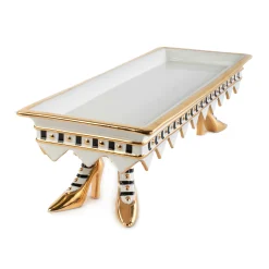 Patience Brewster High Heel Shoe Serving Tray - Ivory & Gold|MacKenzie-Childs Discount
