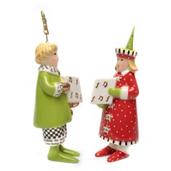 Patience Brewster Holiday Carolers Salt & Pepper Set|MacKenzie-Childs