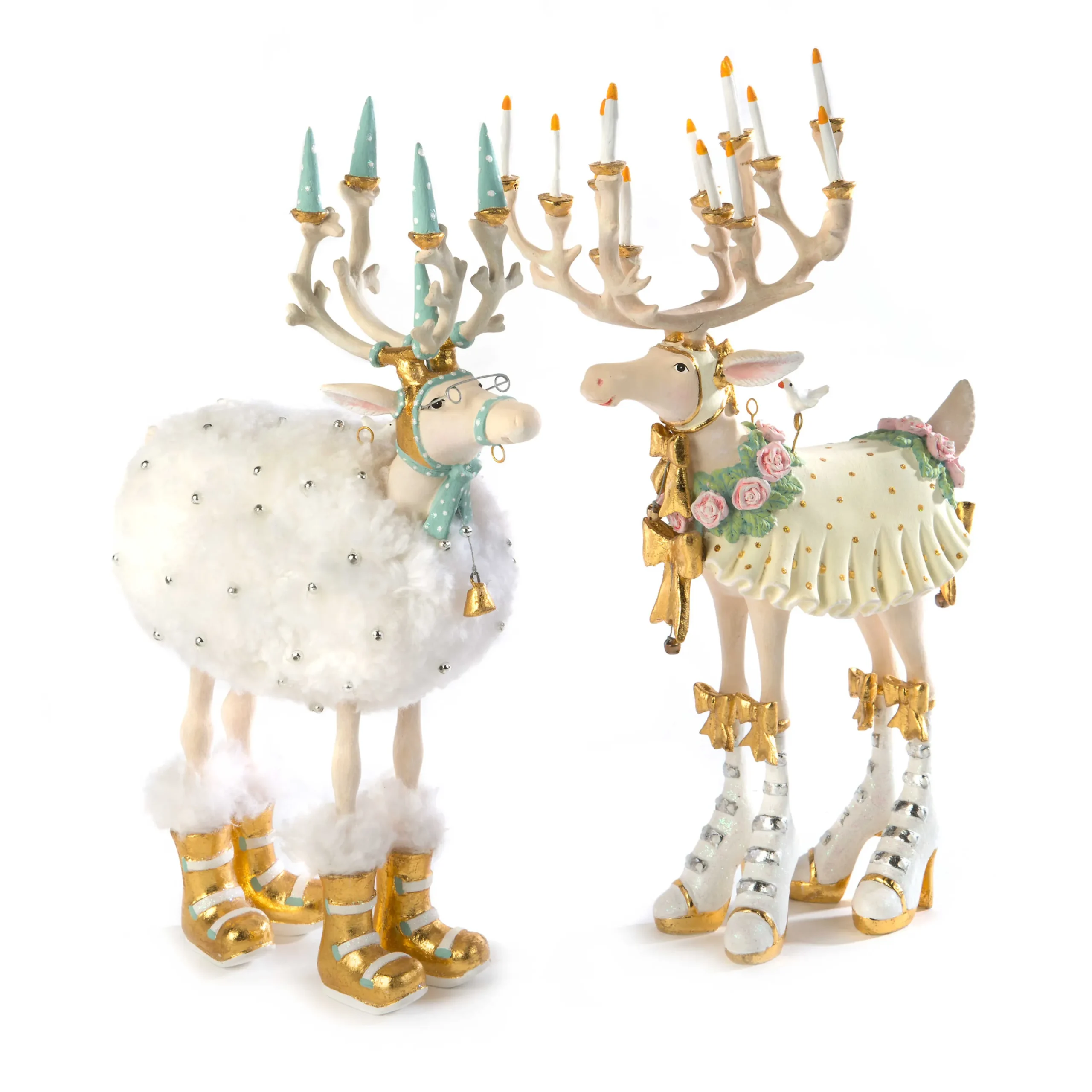 Patience Brewster Moonbeam Blitzen Reindeer Figure|MacKenzie-Childs Best