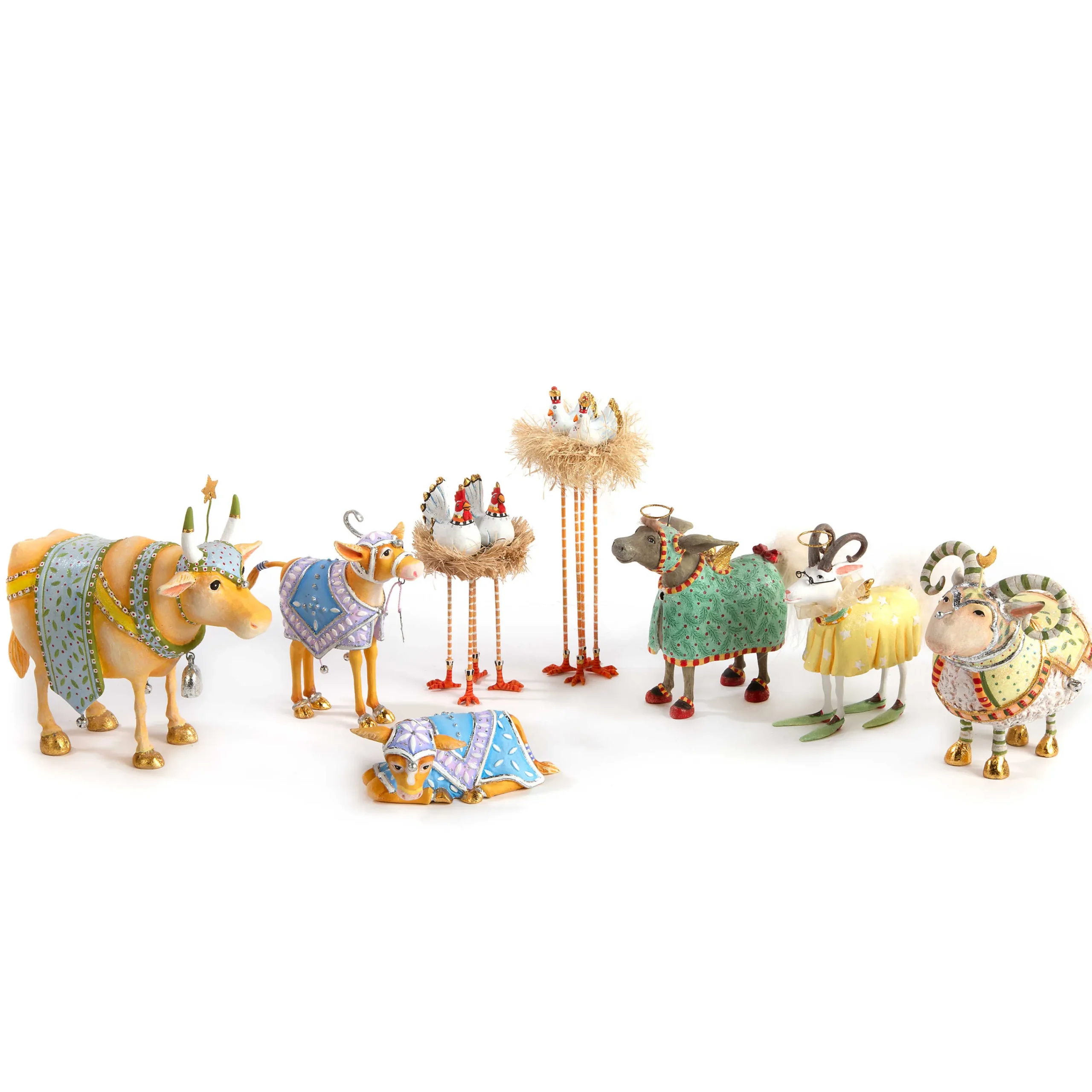Patience Brewster Nativity Calf Figures|MacKenzie-Childs New
