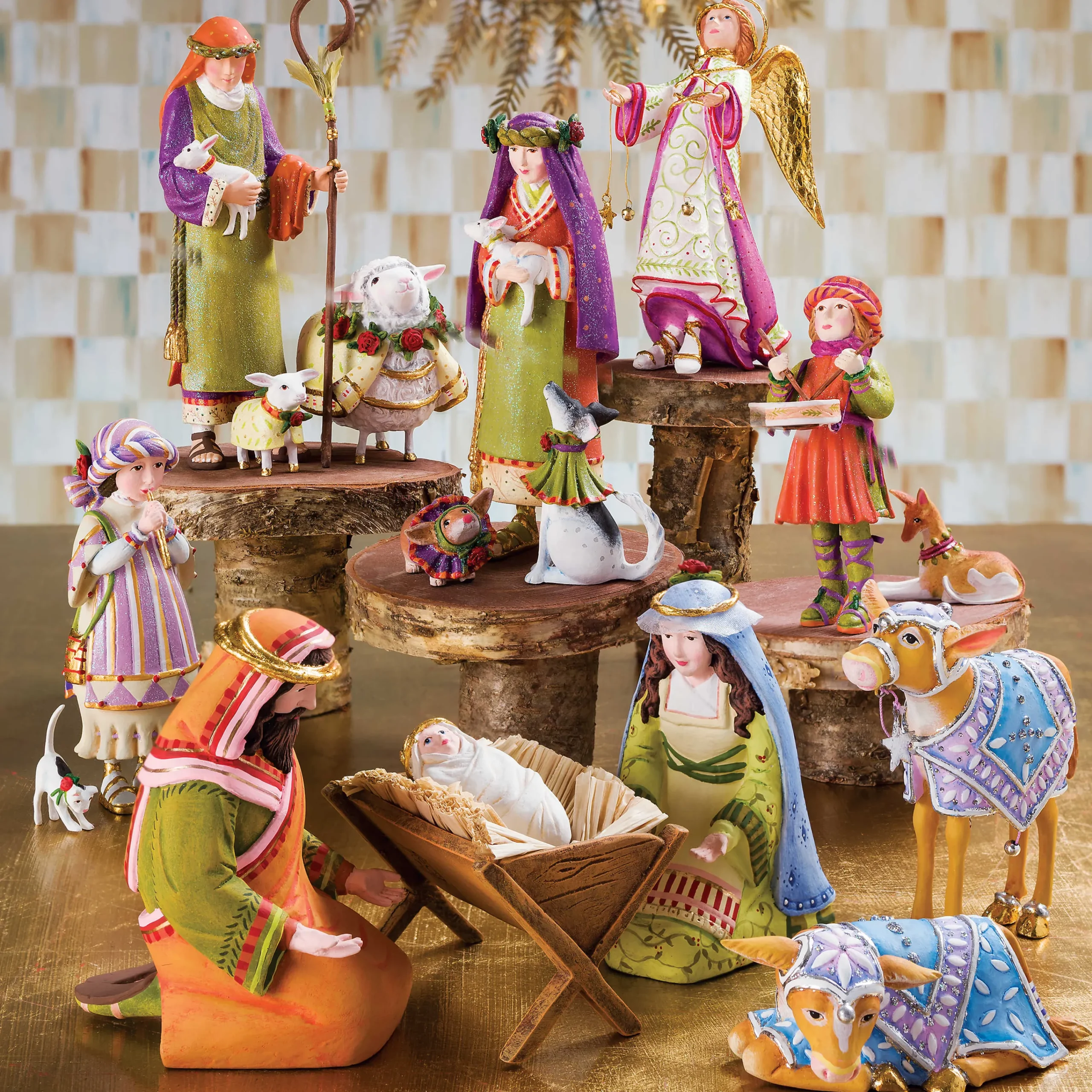Patience Brewster Nativity Rejoicing Angel Figure|MacKenzie-Childs