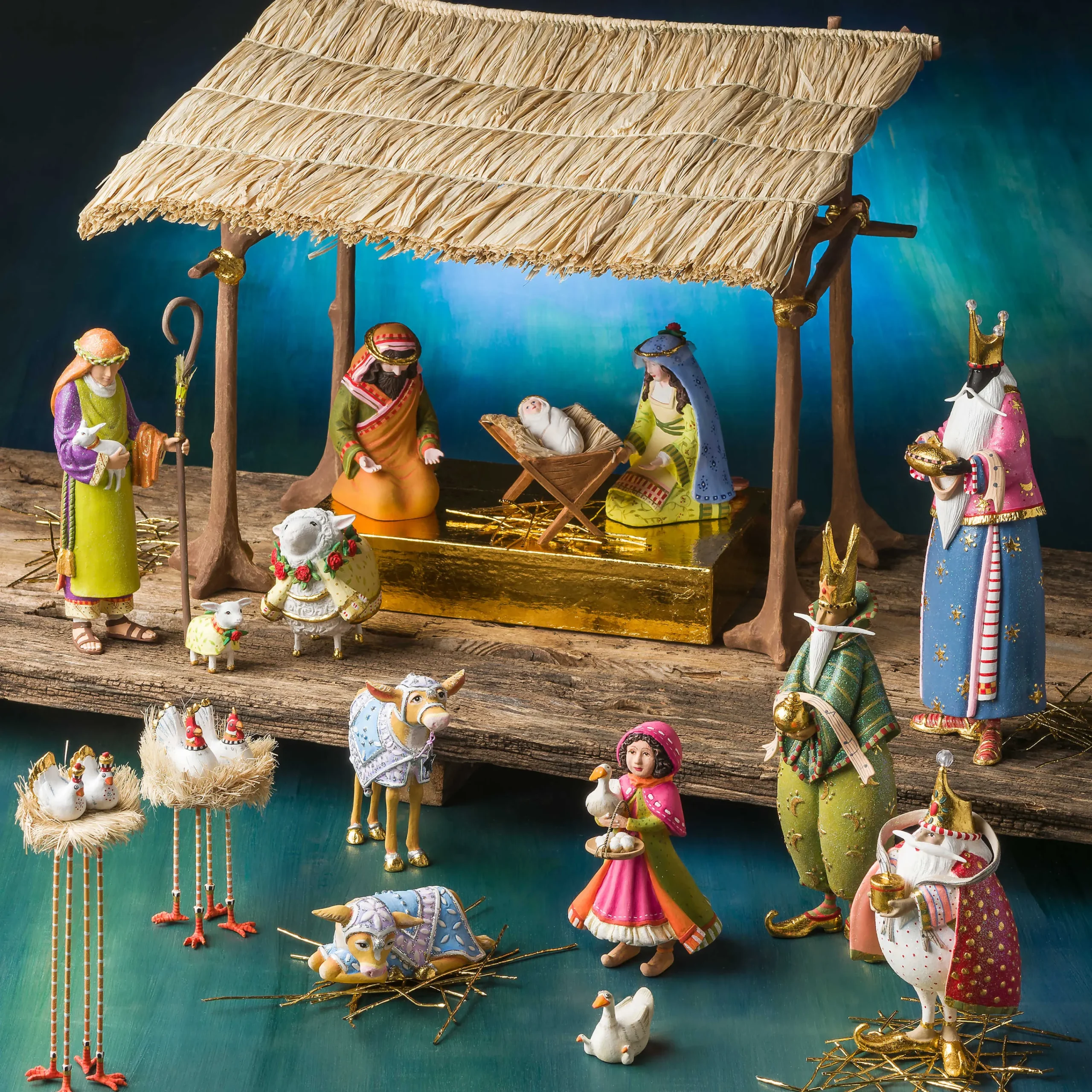 Patience Brewster Nativity World Magi Figures|MacKenzie-Childs Hot