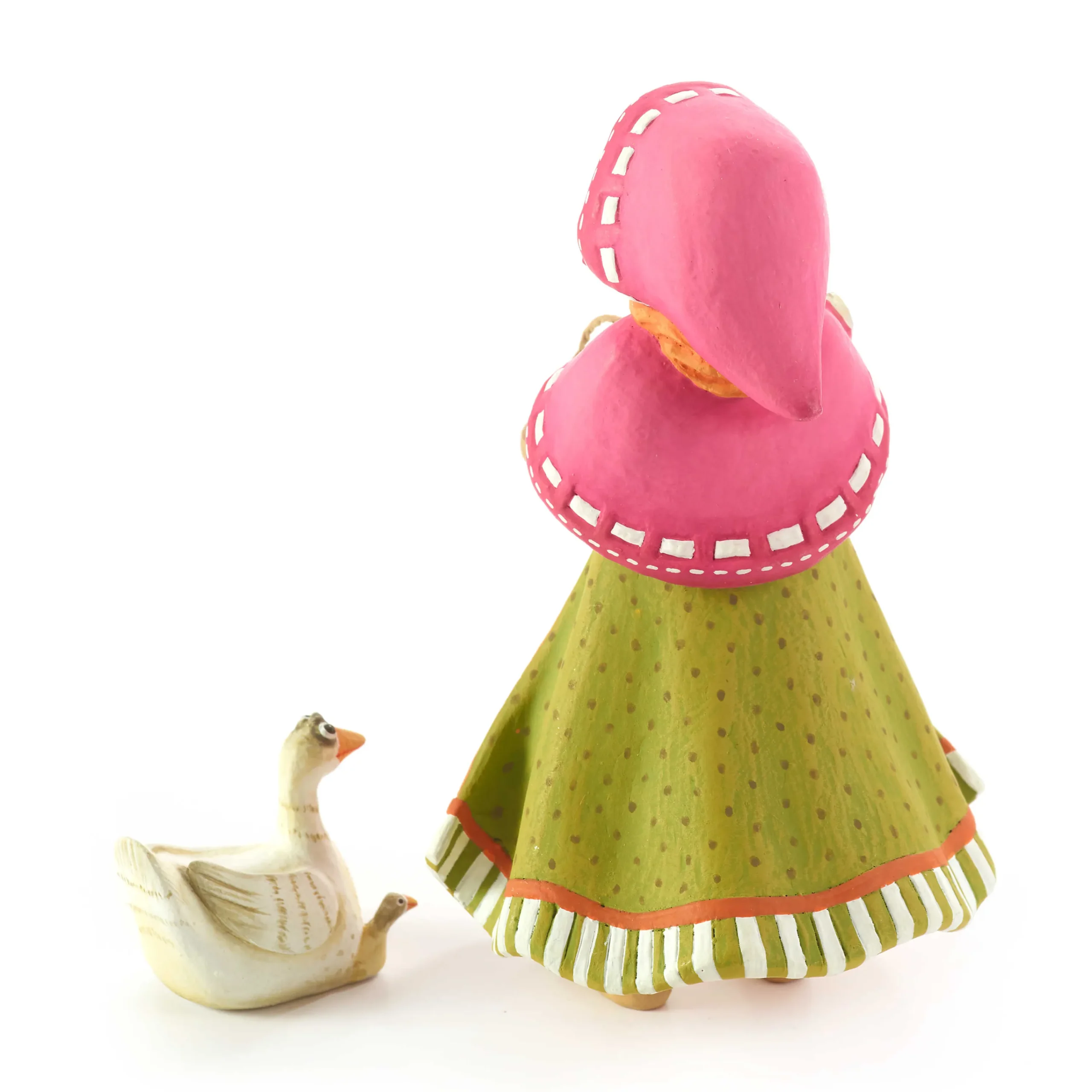 Patience Brewster Nativity Girl With Duck Figures|MacKenzie-Childs Hot