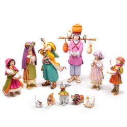Patience Brewster Nativity Manger Figures Set|MacKenzie-Childs Outlet