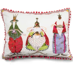 Patience Brewster Three Kings Lumbar Pillow|MacKenzie-Childs Outlet