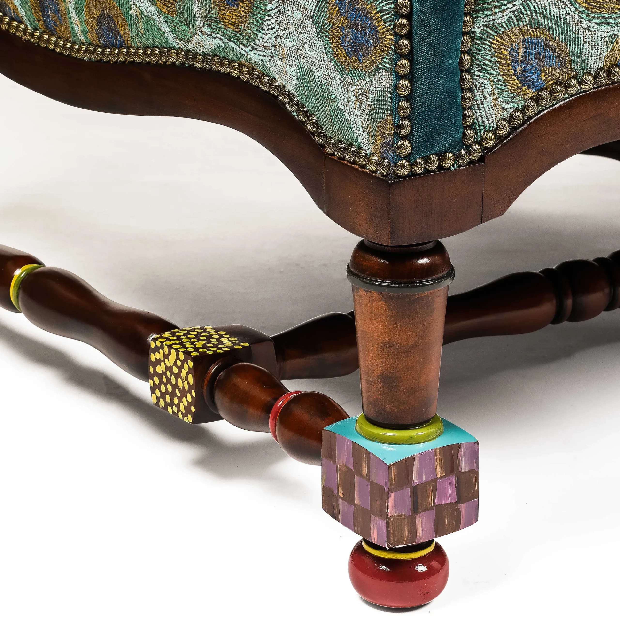 Peacock Sofa|MacKenzie-Childs Clearance